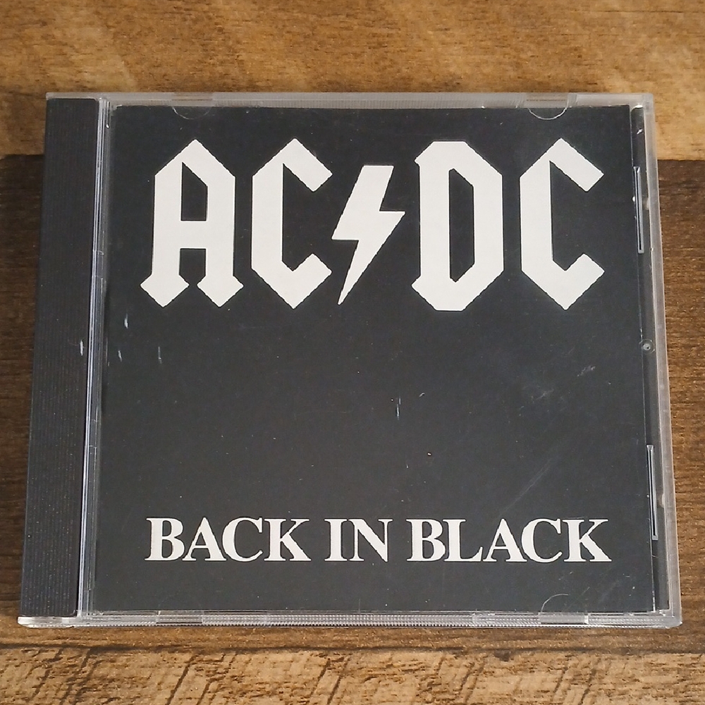 AC/DC Back in Black Album CD - Black and White